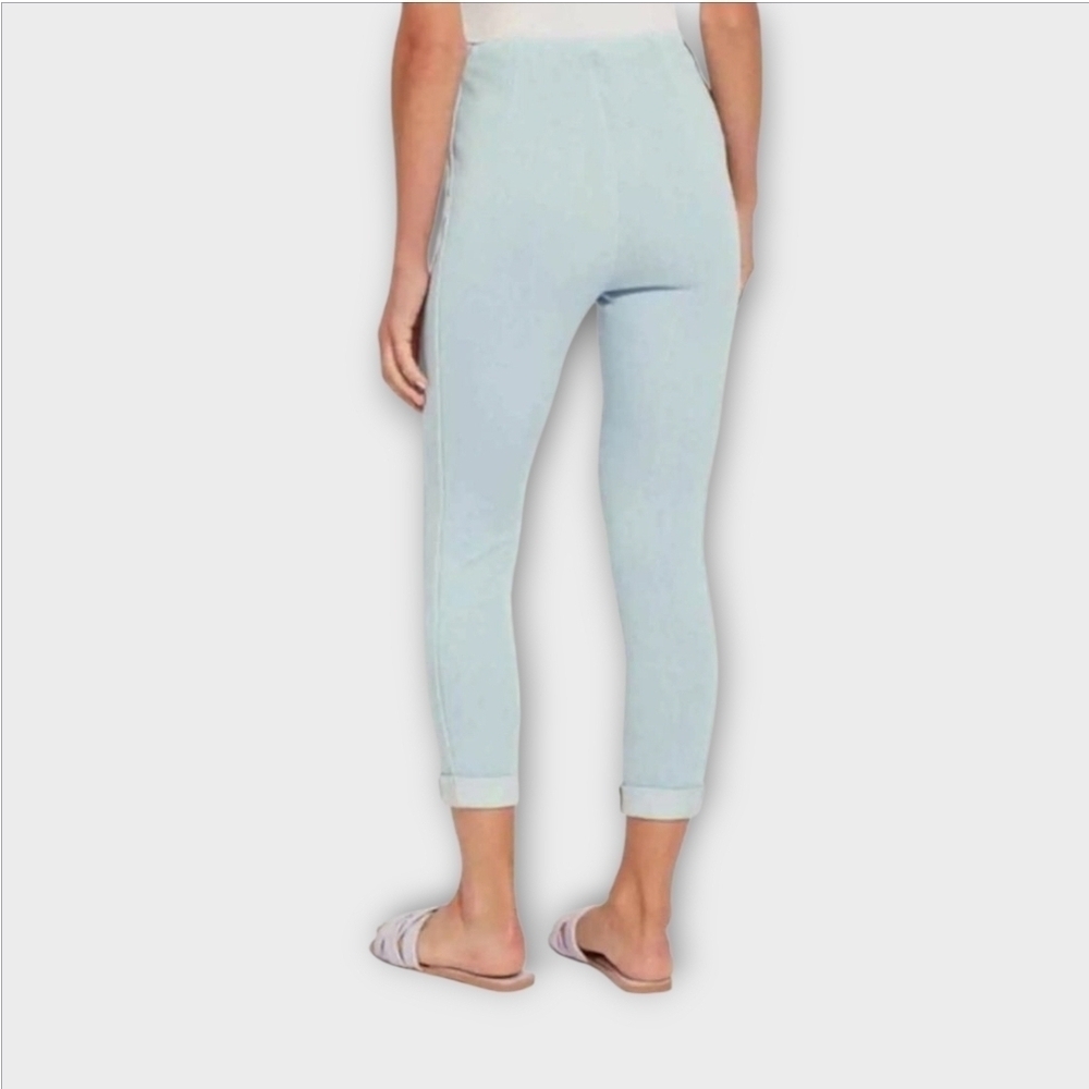 NWT Lysse Venice Cuff Cropped Blue Tint Leggings ~Small - Picture 3 of 6